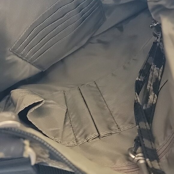 BAGGALLI Nylon Leopard Print Adjustable Crossbody Shoulder Strap Bag - Picture 12 of 12